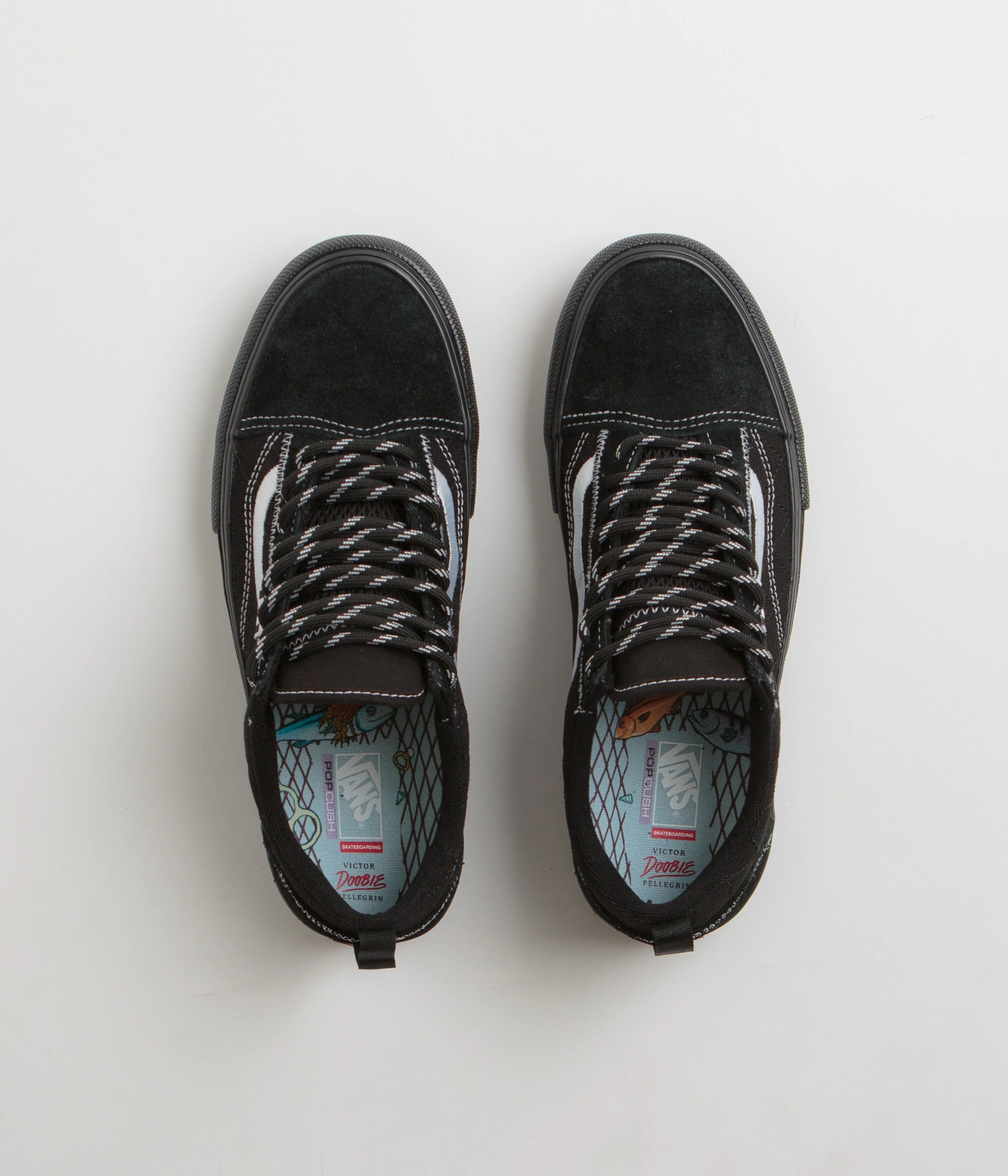 Vans Skate Old Skool Shoes - (Doobie) Black / Black - Image 7