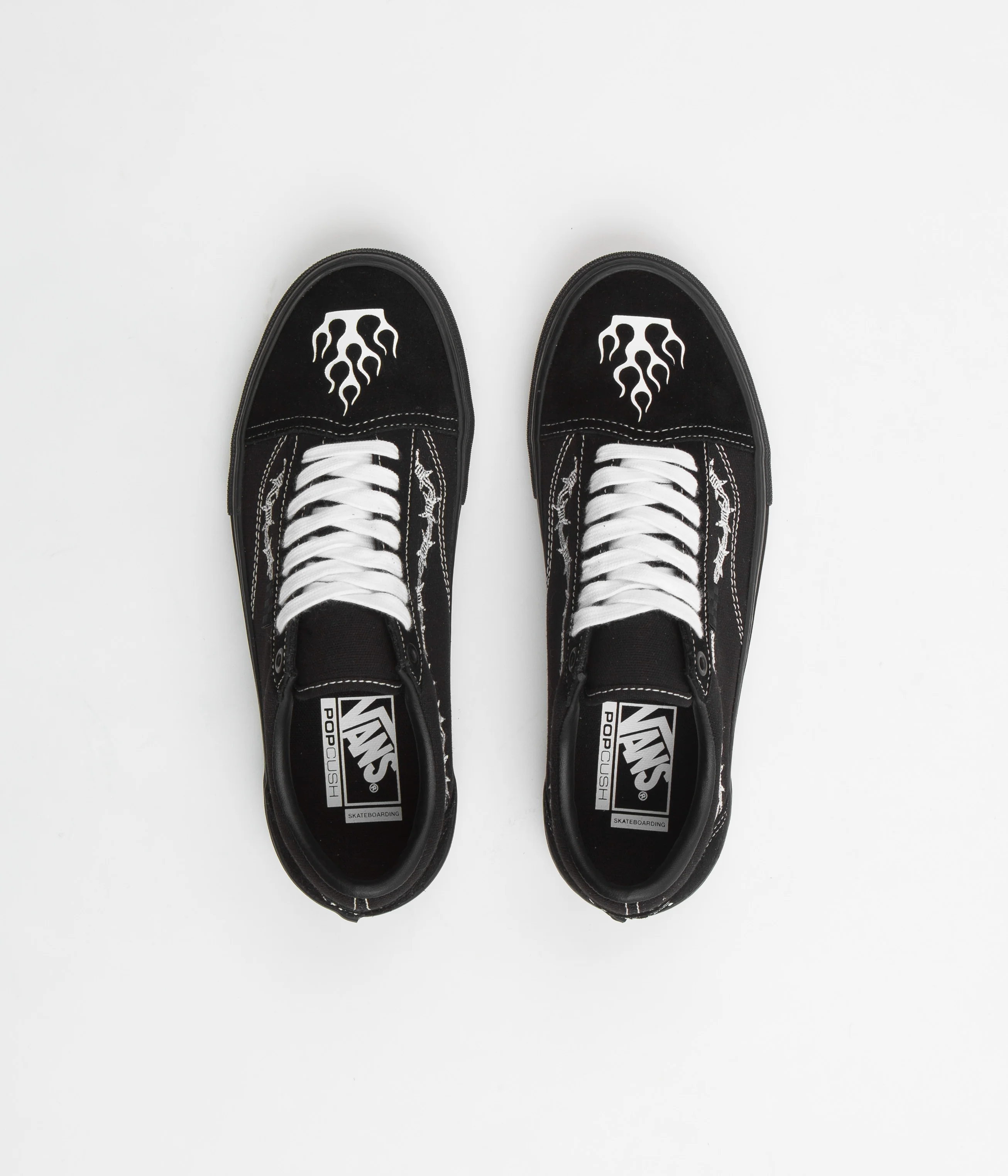 Vans Skate Old Skool Shoes - (Elijah Berle) Black / Black / White - Image 7