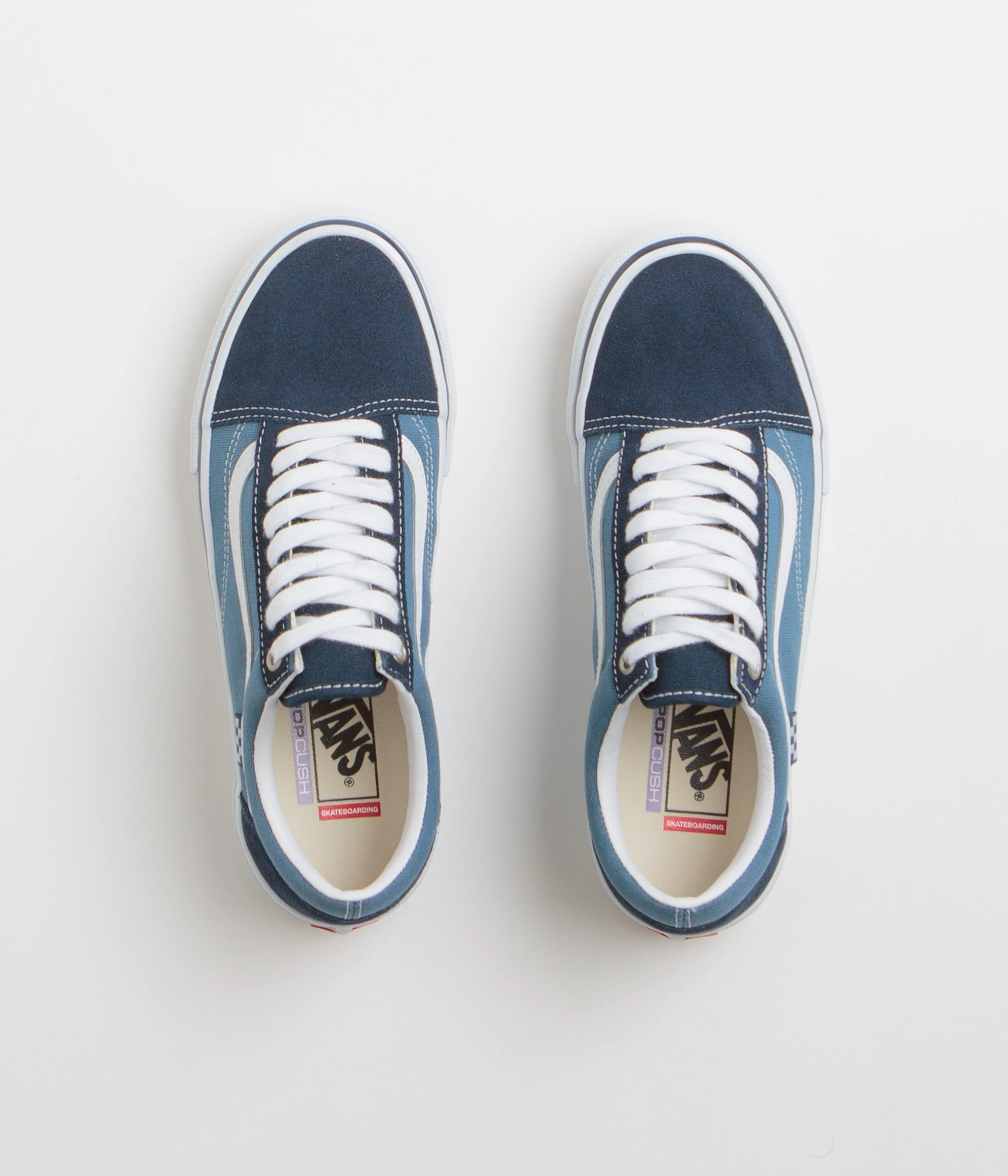 Vans Skate Old Skool Shoes - Navy / White - Image 6