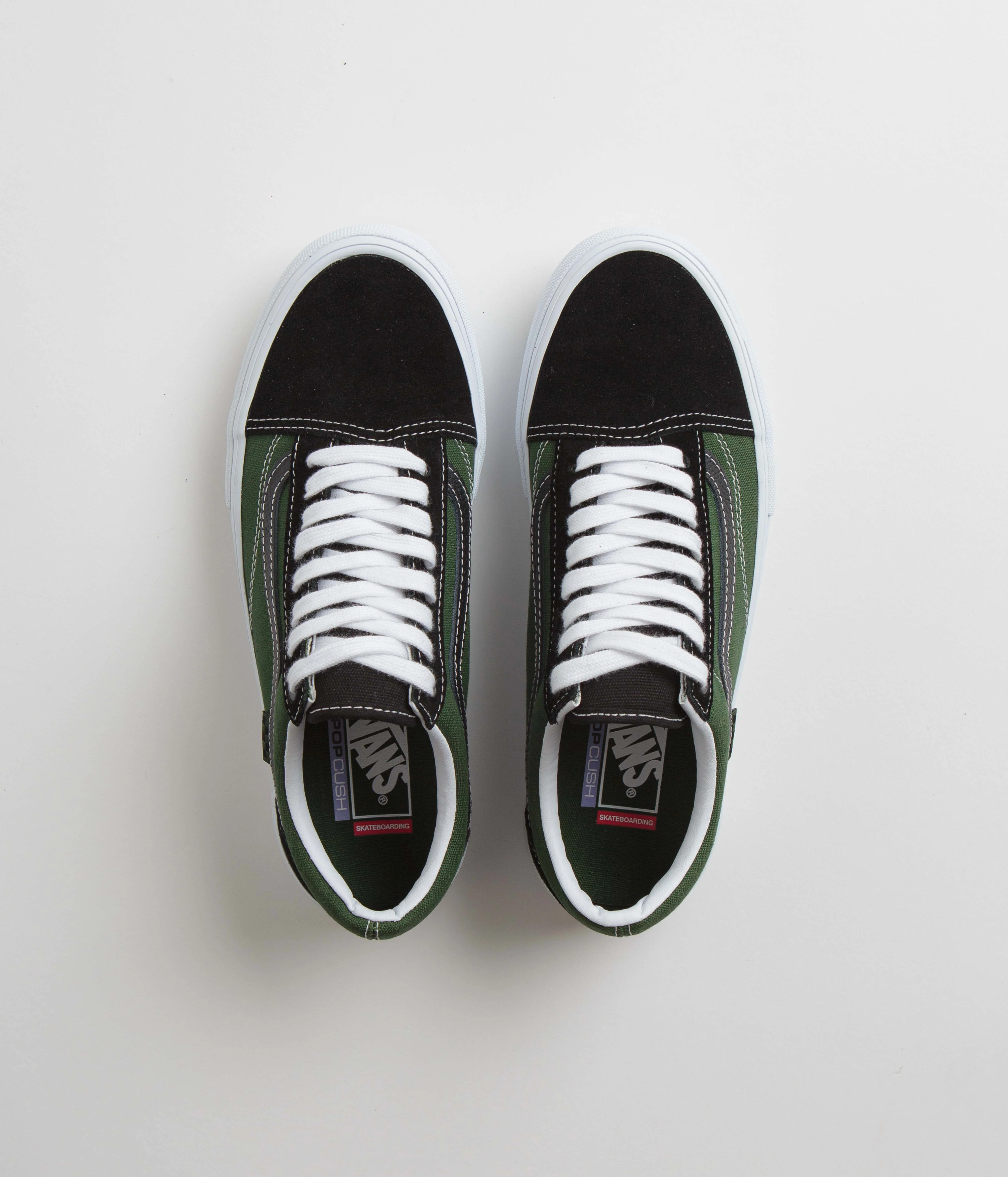 Vans Skate Old Skool Shoes - Safari Black / Greenery - Image 7
