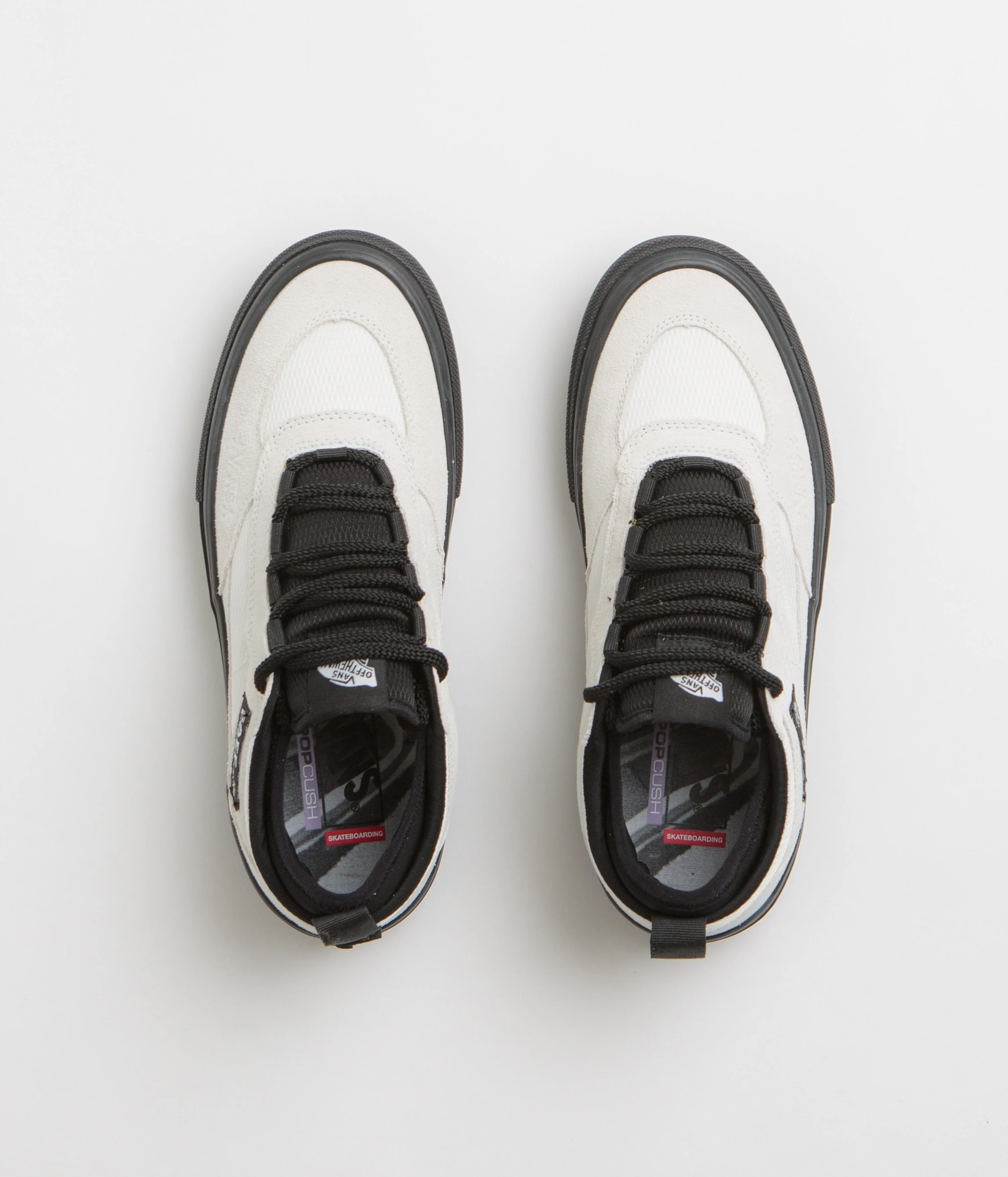 Vans Skate Safe Low Shoes - (Atiba) Bone White / Black - Image 7