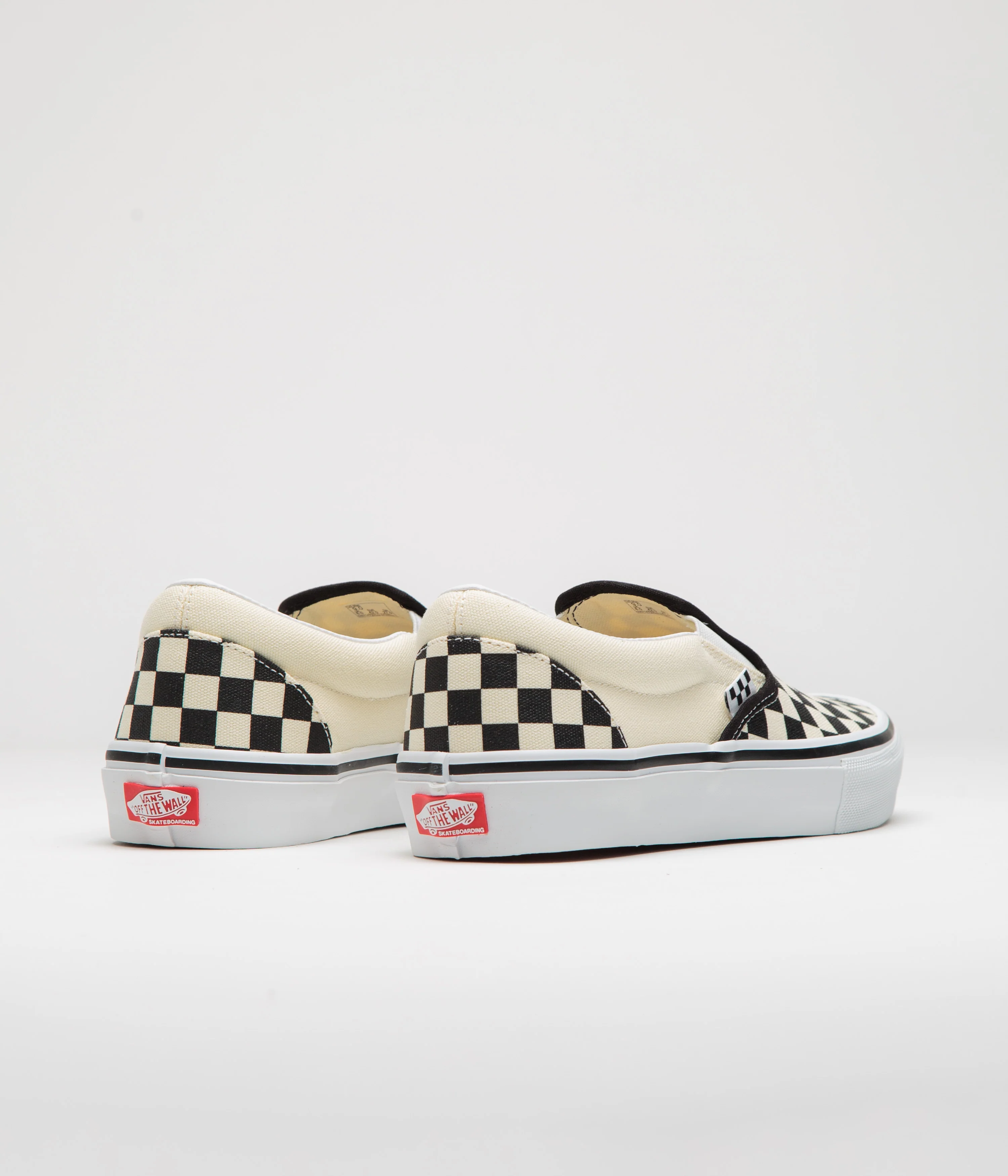 Vans Skate Slip-On Shoes - (Checkerboard) Black / Off White - Image 4