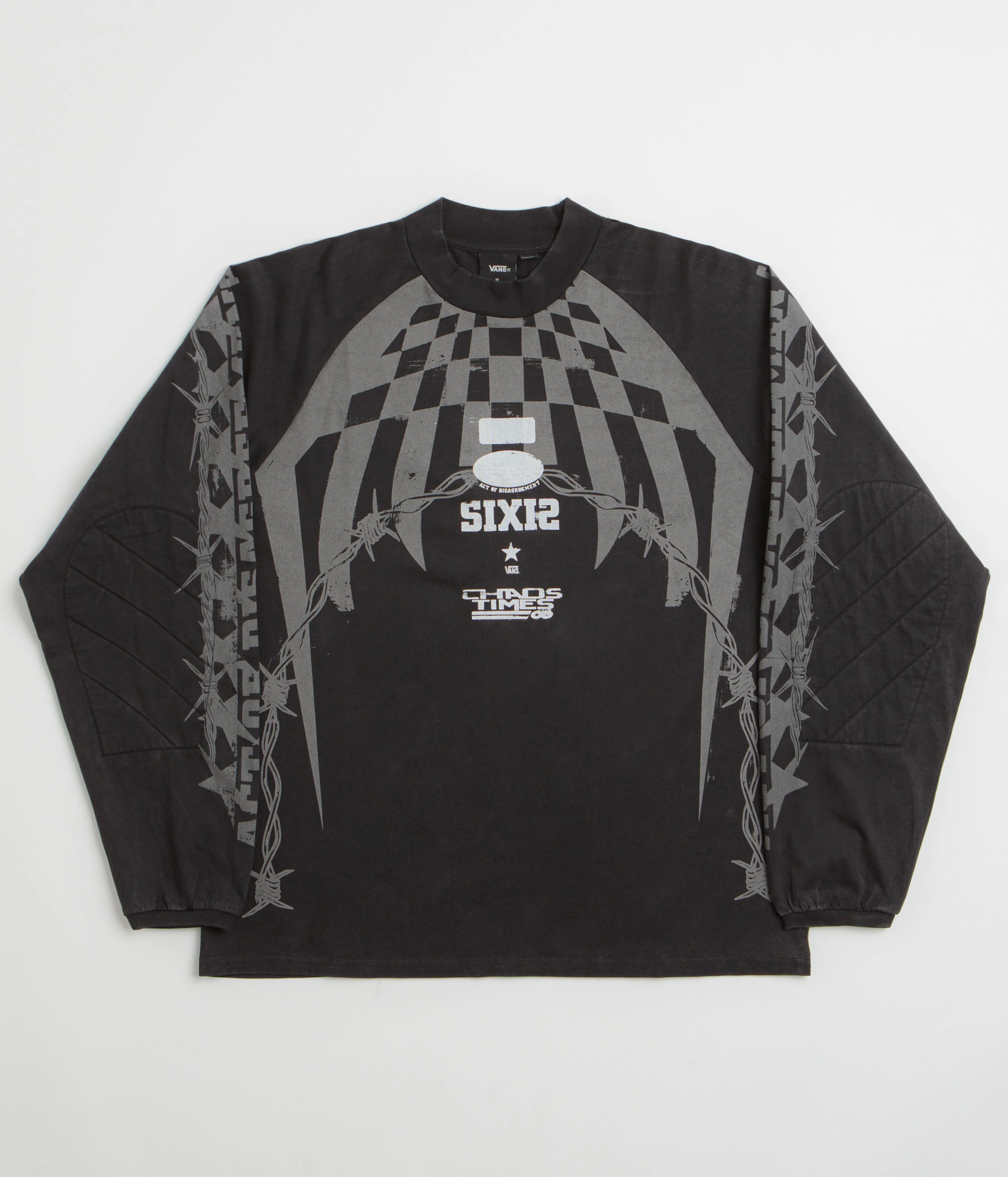 Vans x SlamJam AOD Hazard Long Sleeve T-Shirt - Black