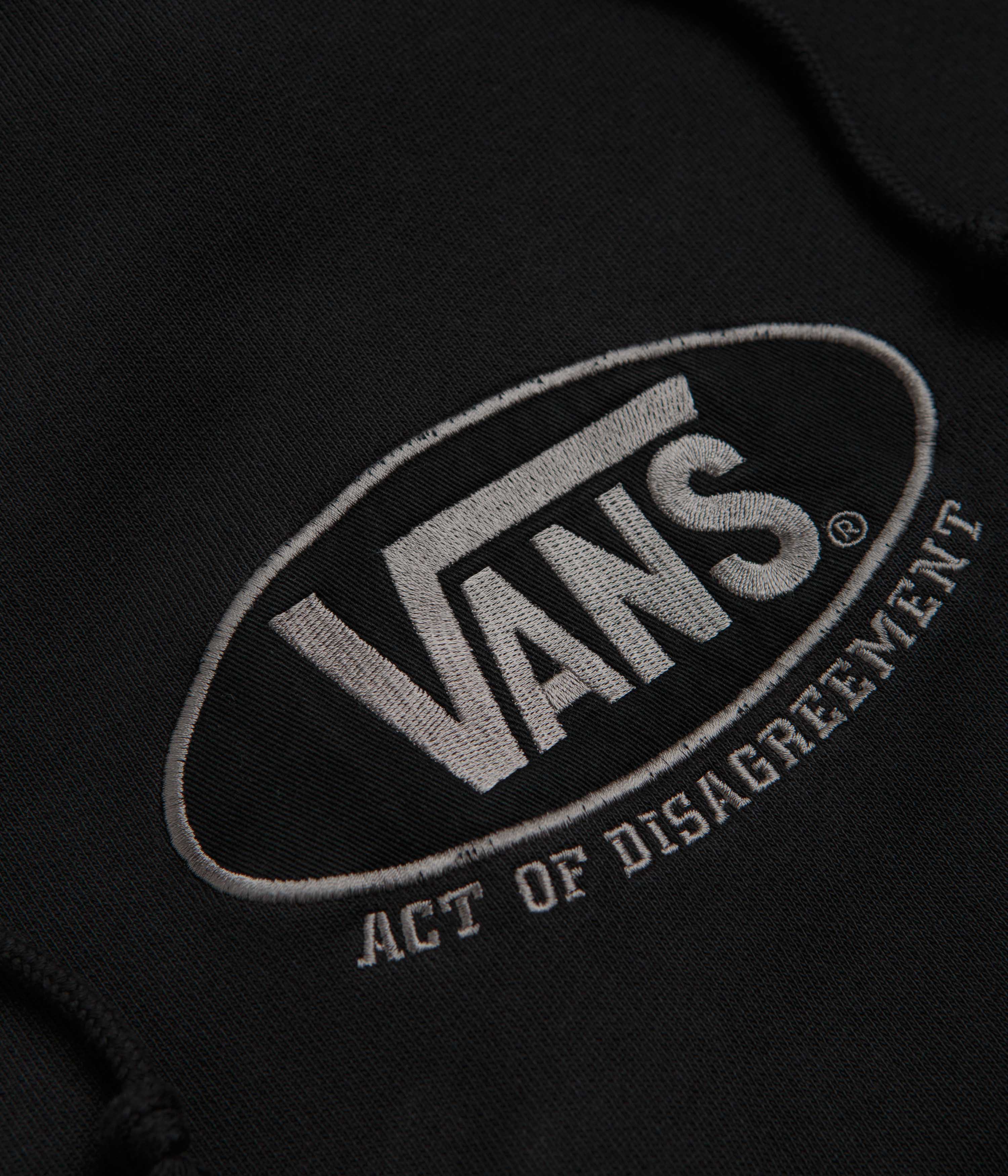 Vans x SlamJam AOD Oval Logo Hoodie - Washed Black - Image 2