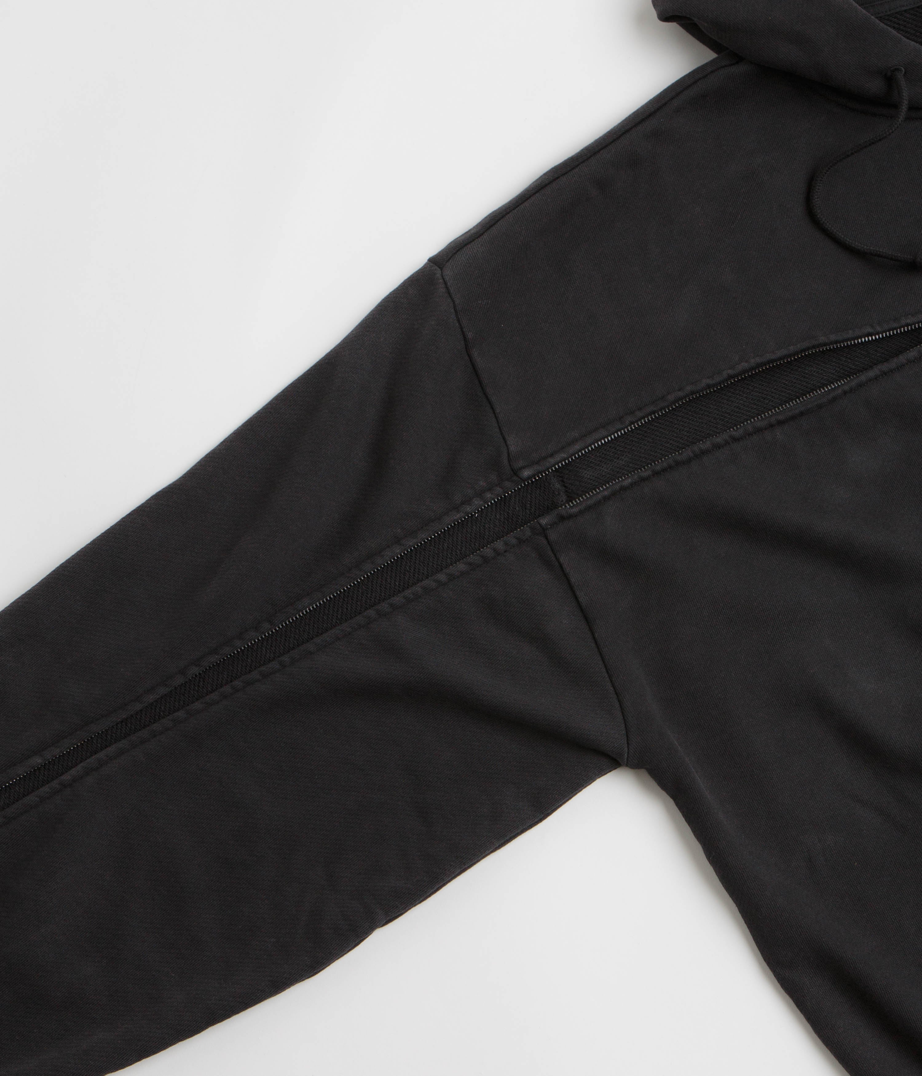 Vans x SlamJam AOD T Zipped Hoodie - Washed Black - Image 6