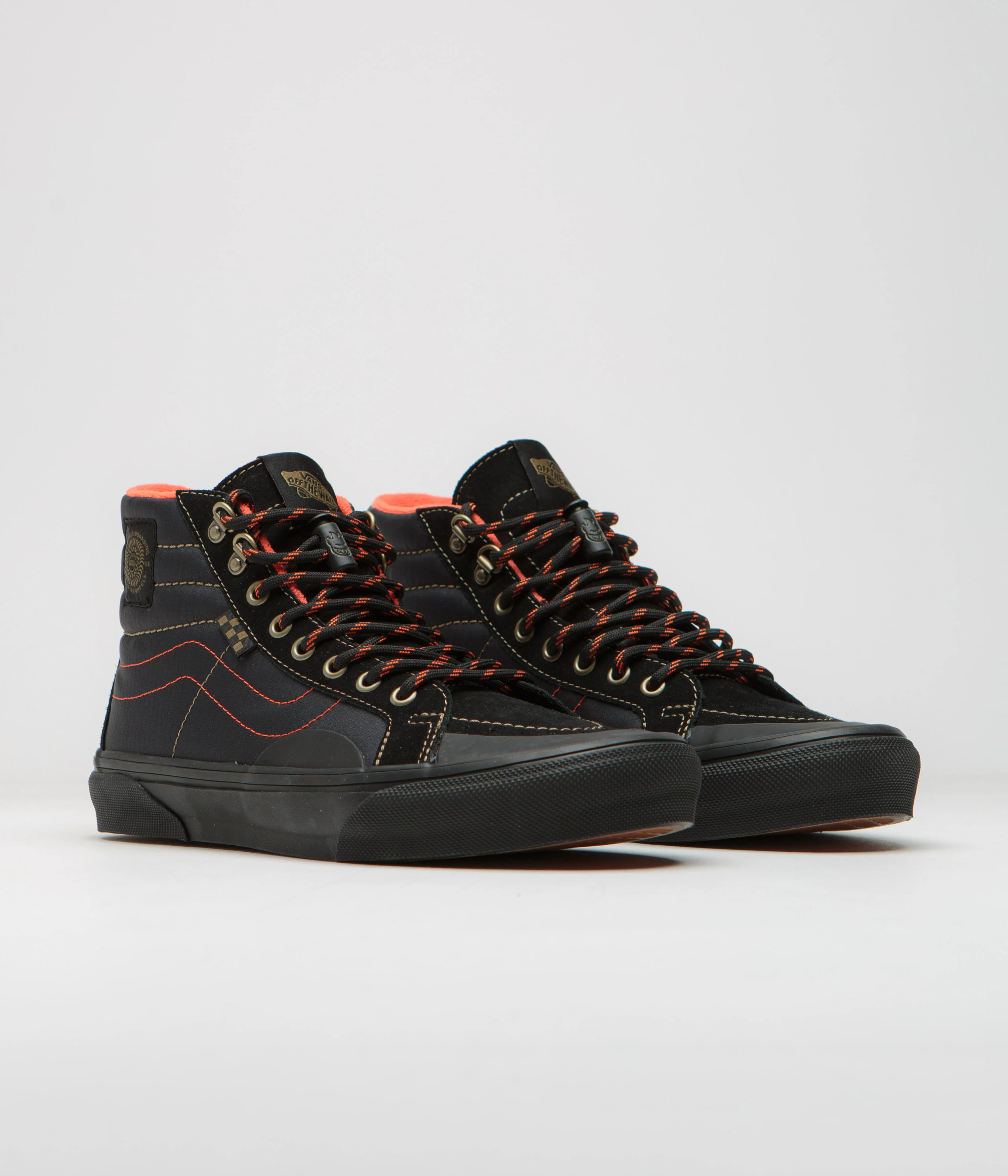 Vans x Spitfire Skate Sk8-Hi Reissue Shoes - Black / Flame - Image 2