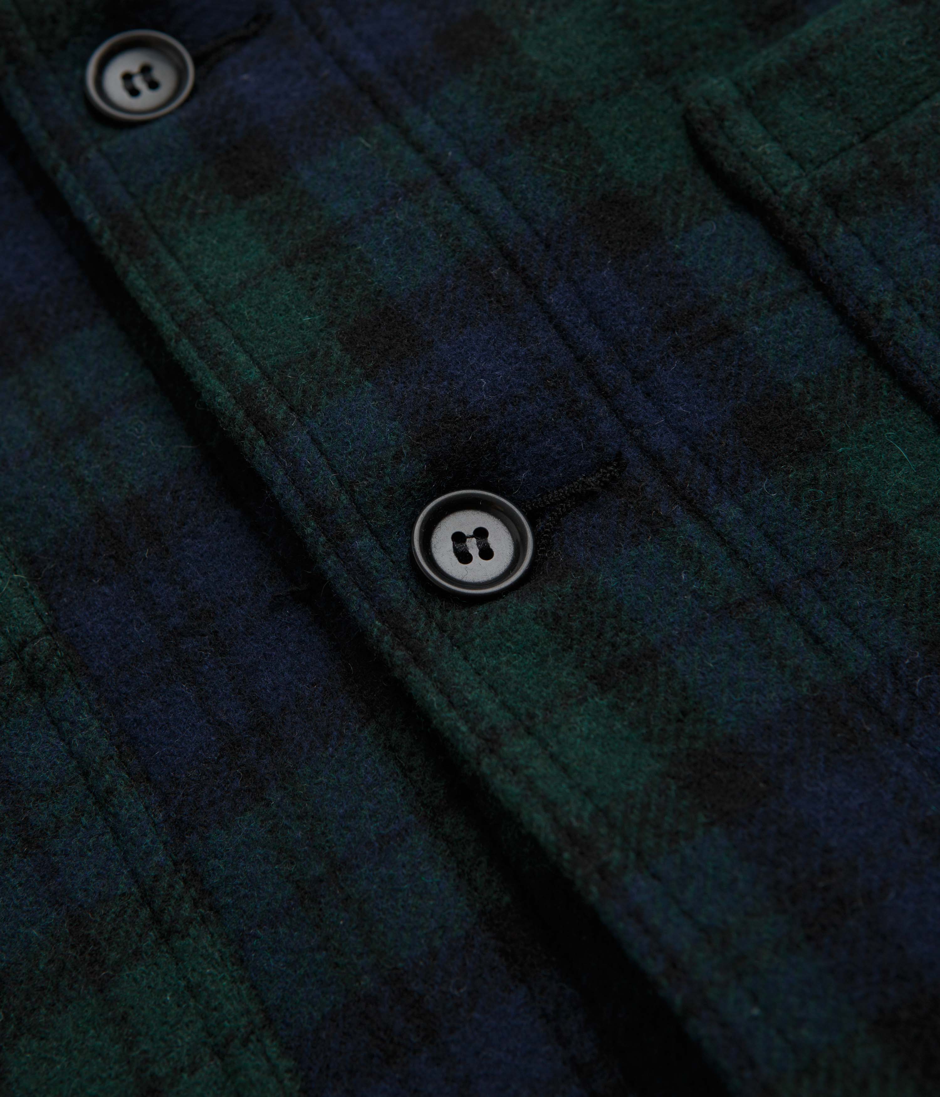 Vetra No.4 Melton Workwear Jacket - Blackwatch - Image 4