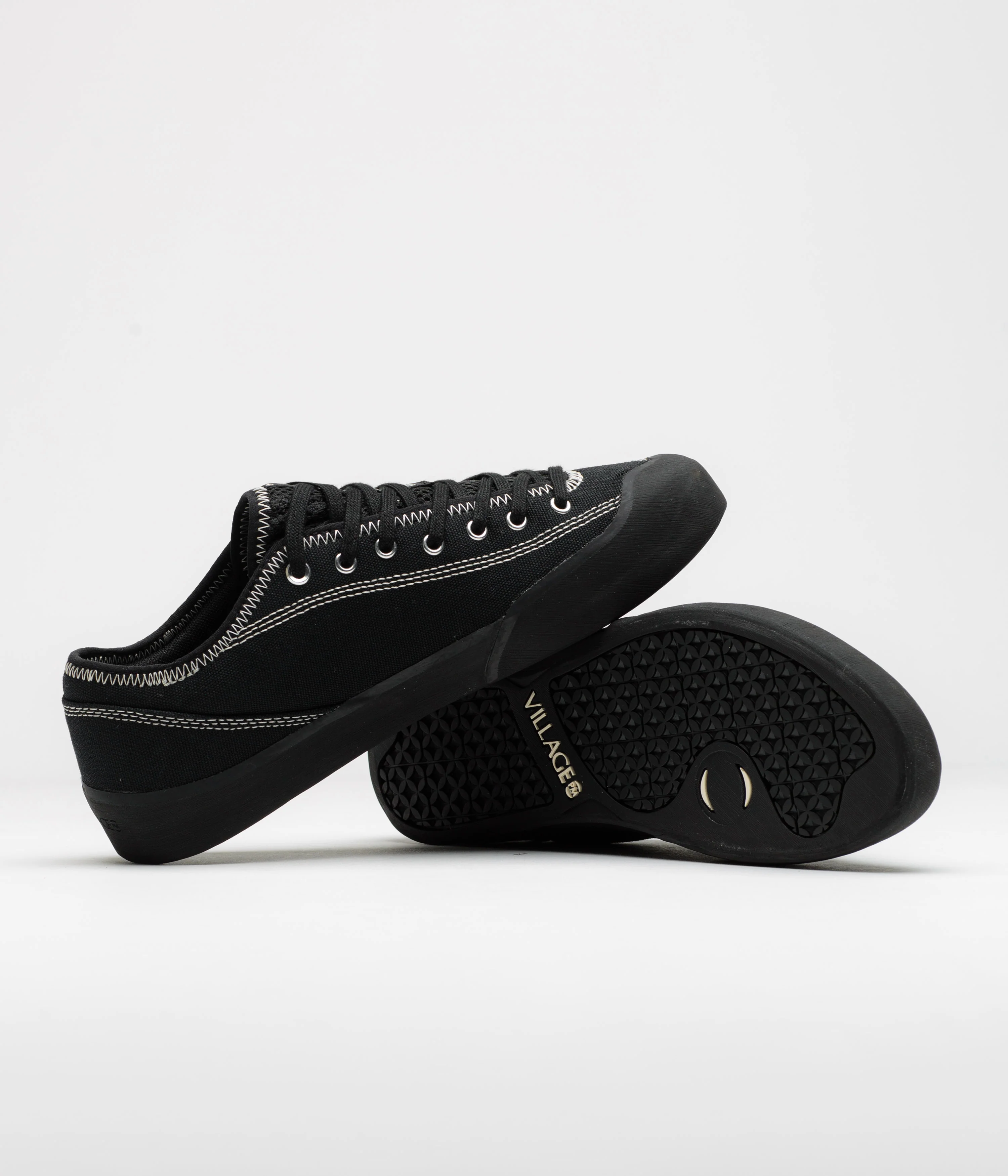 Village PM 1.30 PM Canvas Shoes - Black / Natural Black - Image 5