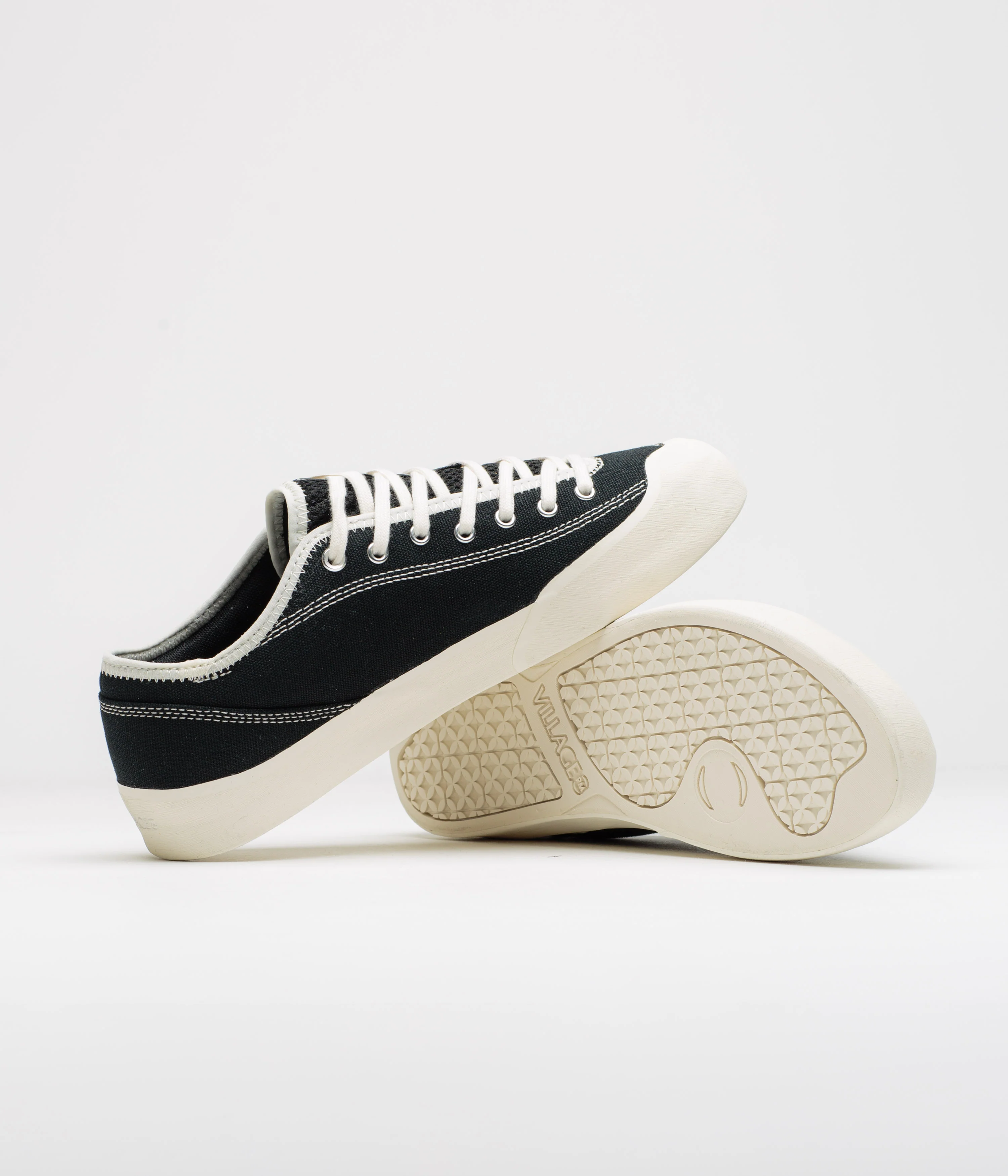 Village PM 1.30 PM Canvas Shoes - Black / Whisper White - Image 5