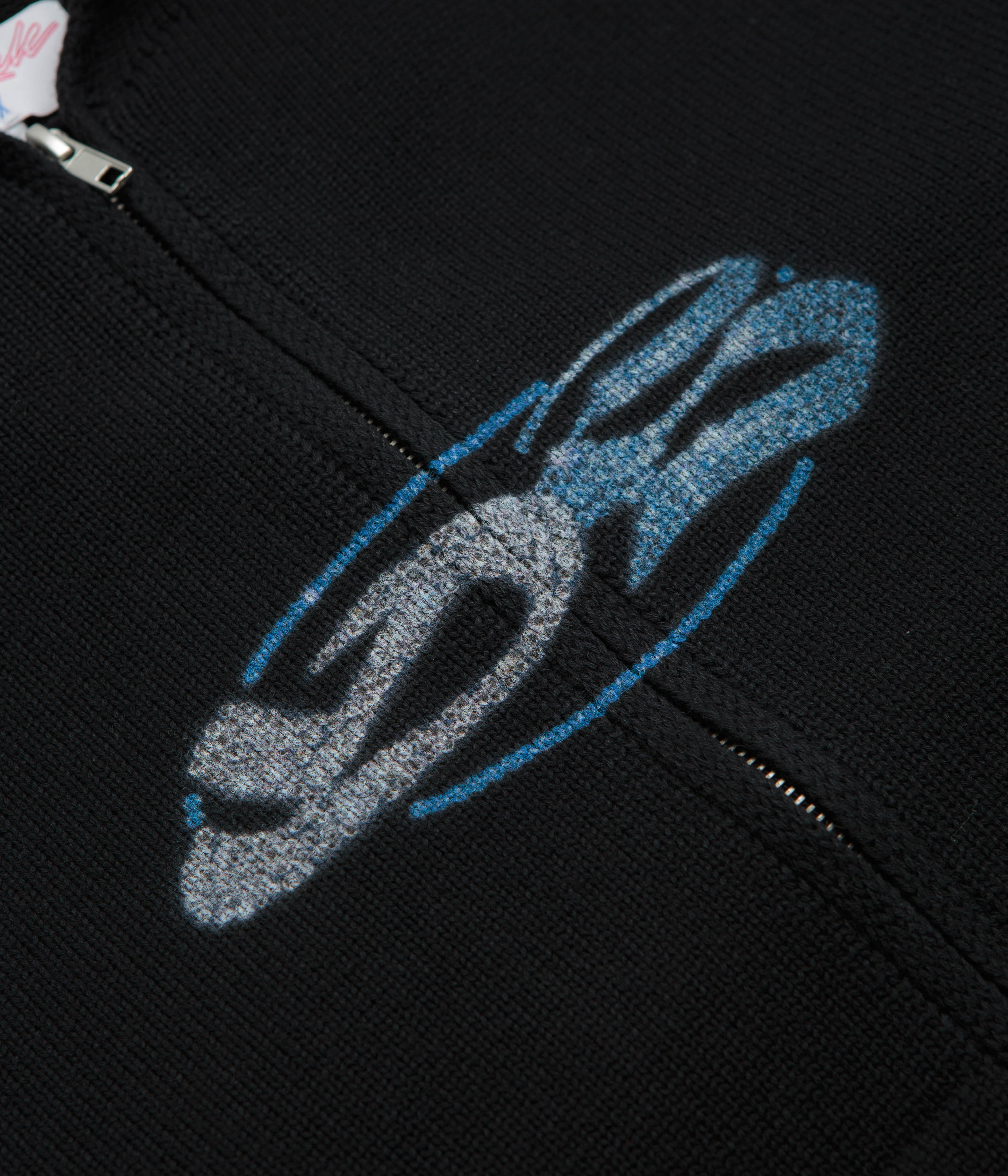 Yardsale Glitz Knitted Hoodie - Black - Image 4