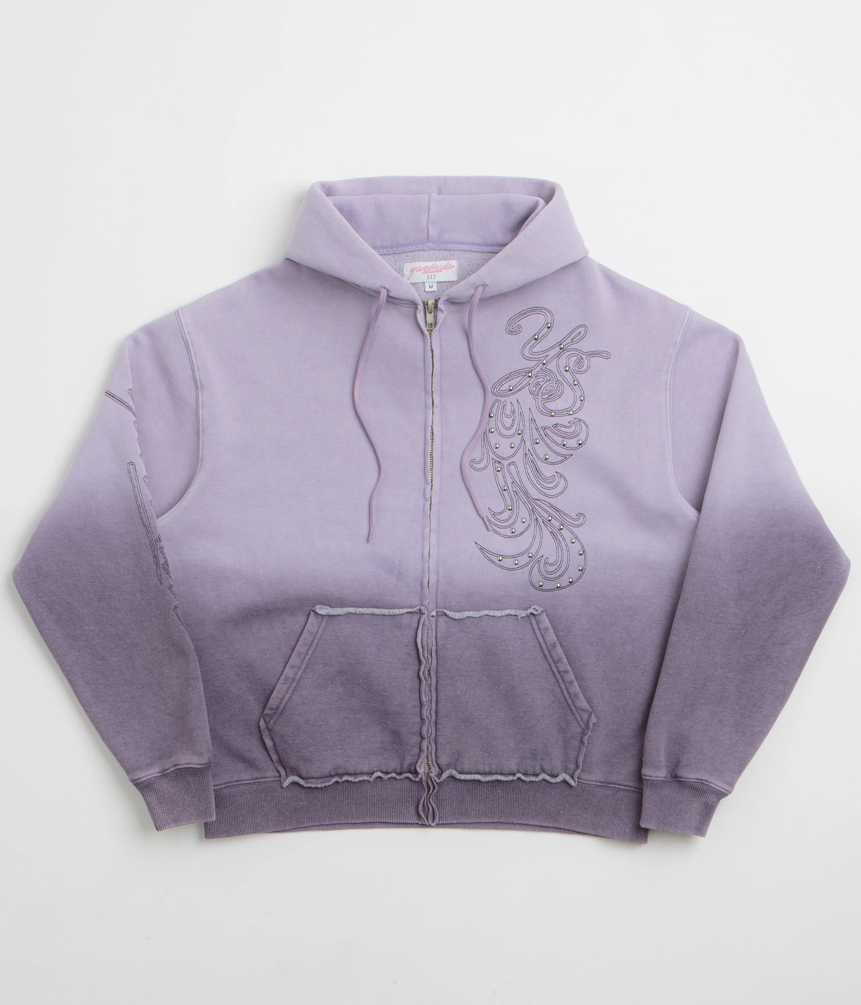 Yardsale Ombre Full Zip Hoodie - Purple