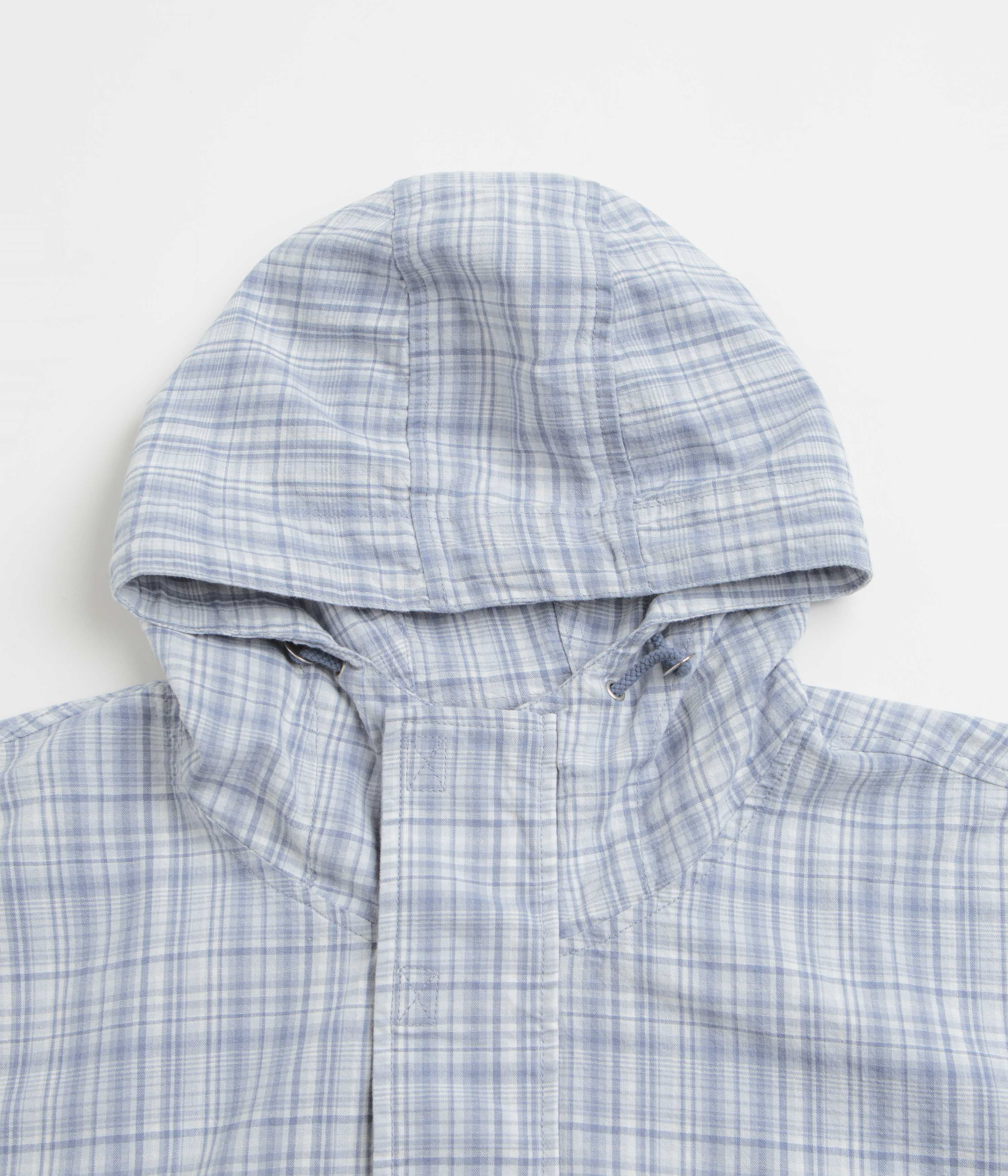 Yardsale Plaid Pullover Jacket - Blue / White - Image 2