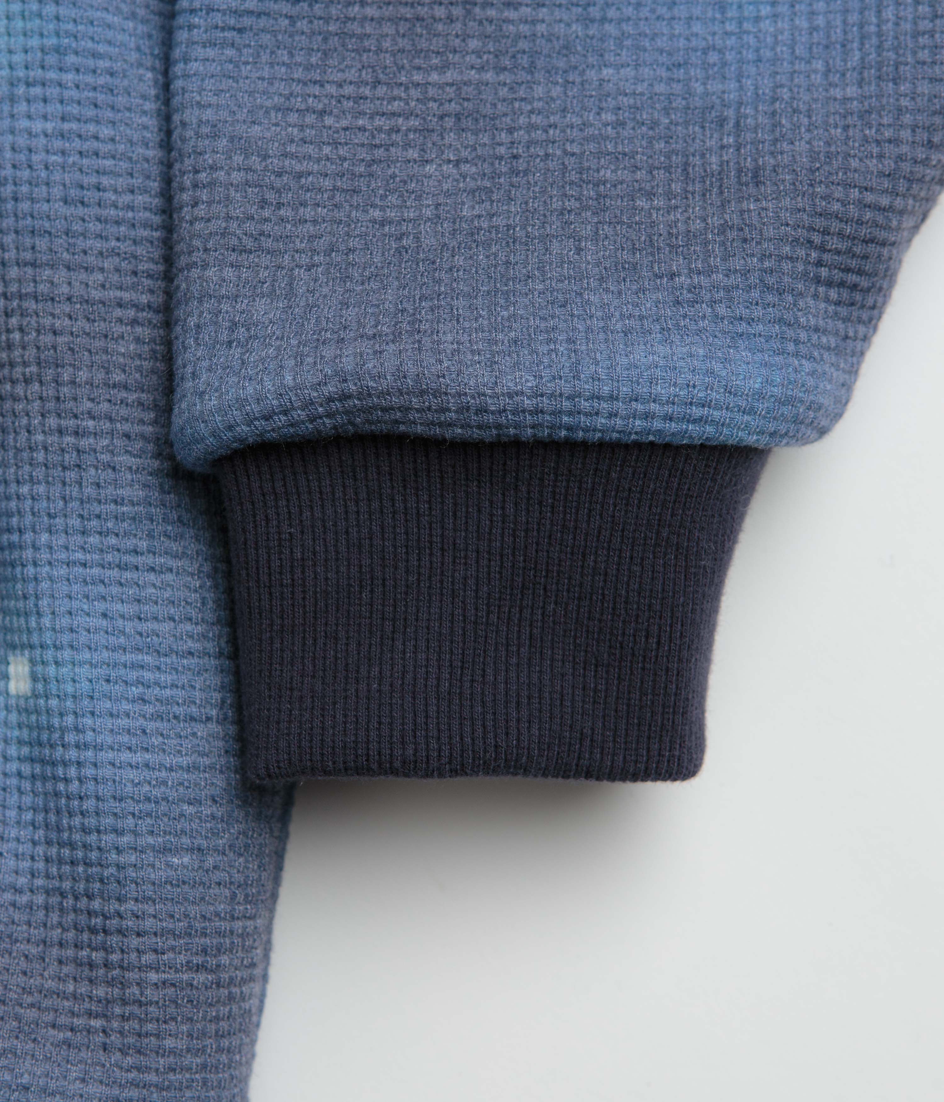 Yardsale Reversible Thermal Full Zip Hoodie - Navy / Navy - Image 10