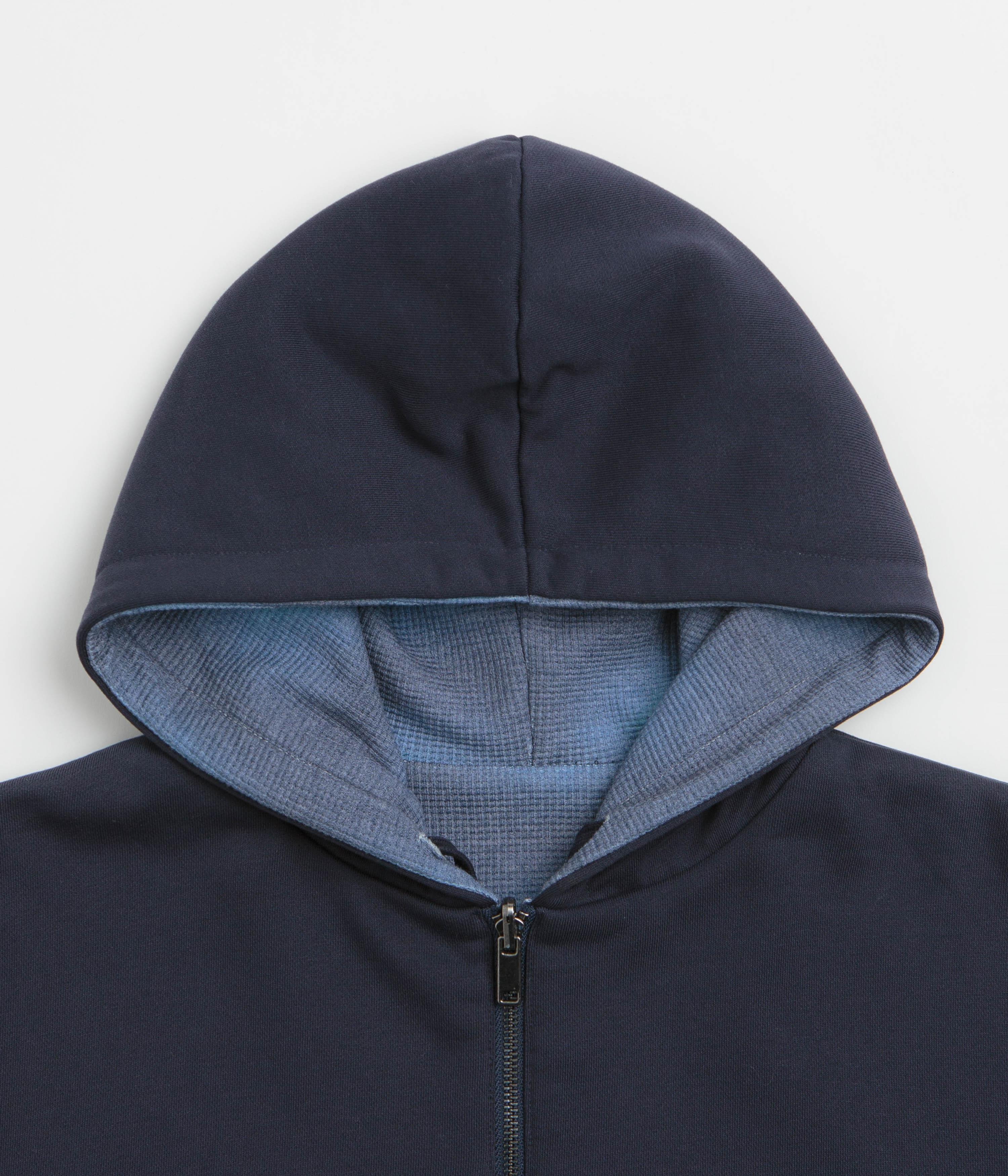 Yardsale Reversible Thermal Full Zip Hoodie - Navy / Navy - Image 7