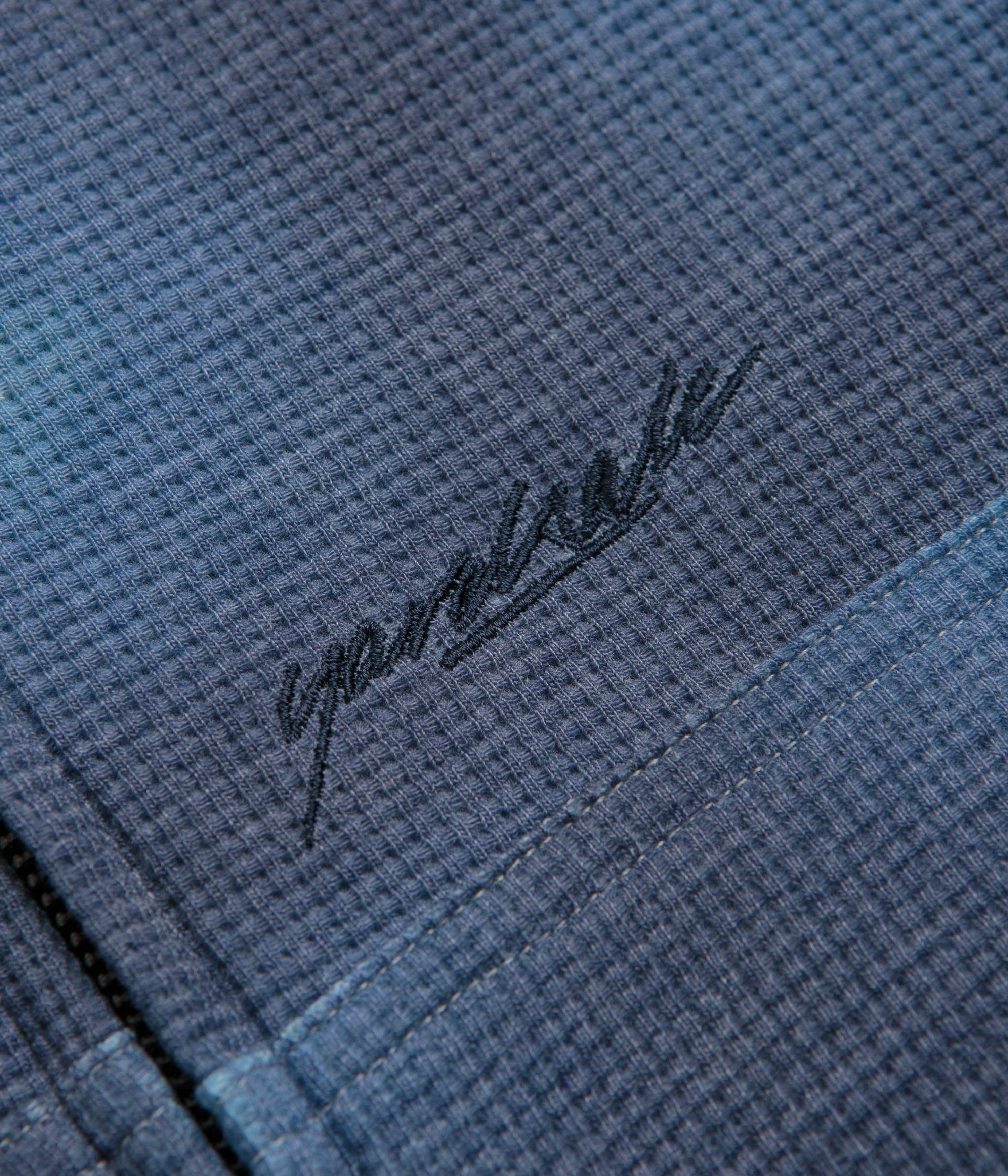 Yardsale Reversible Thermal Full Zip Hoodie - Navy / Navy - Image 8