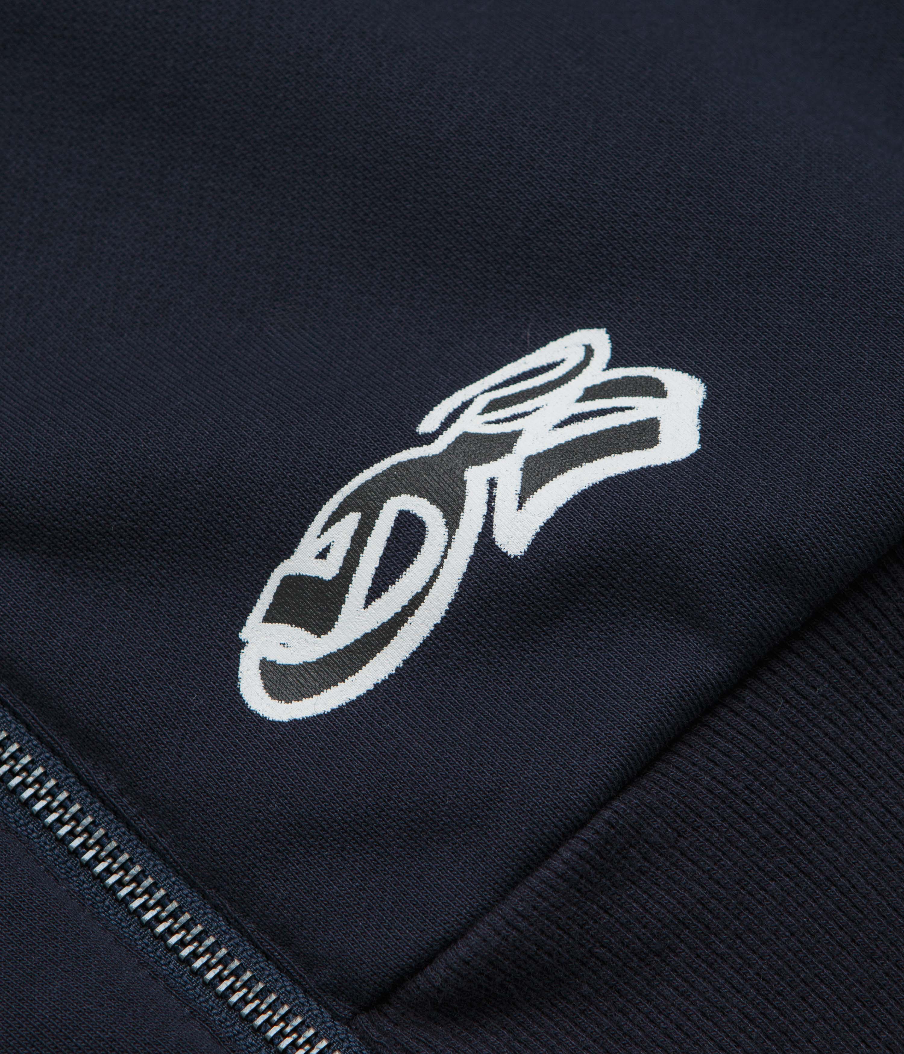 Yardsale Reversible Thermal Full Zip Hoodie - Navy / Navy - Image 9