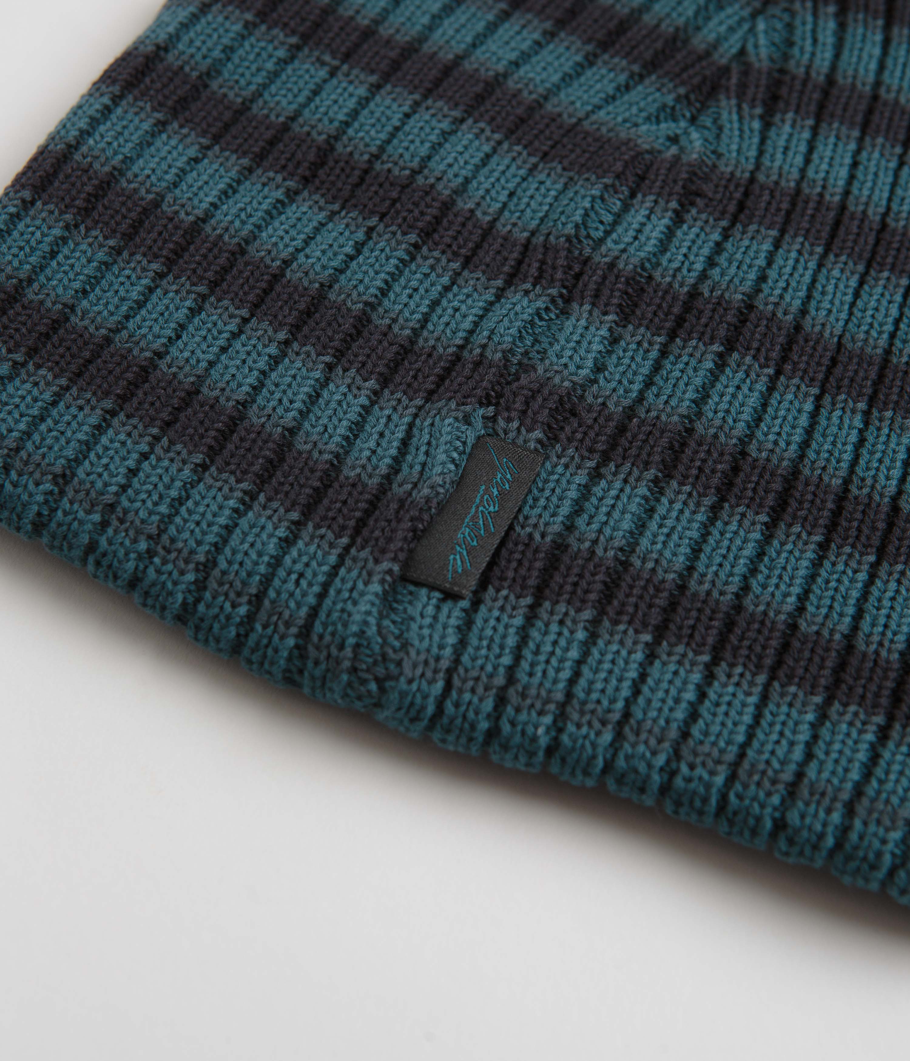 Yardsale Stripe Beanie - Green / Black - Image 3