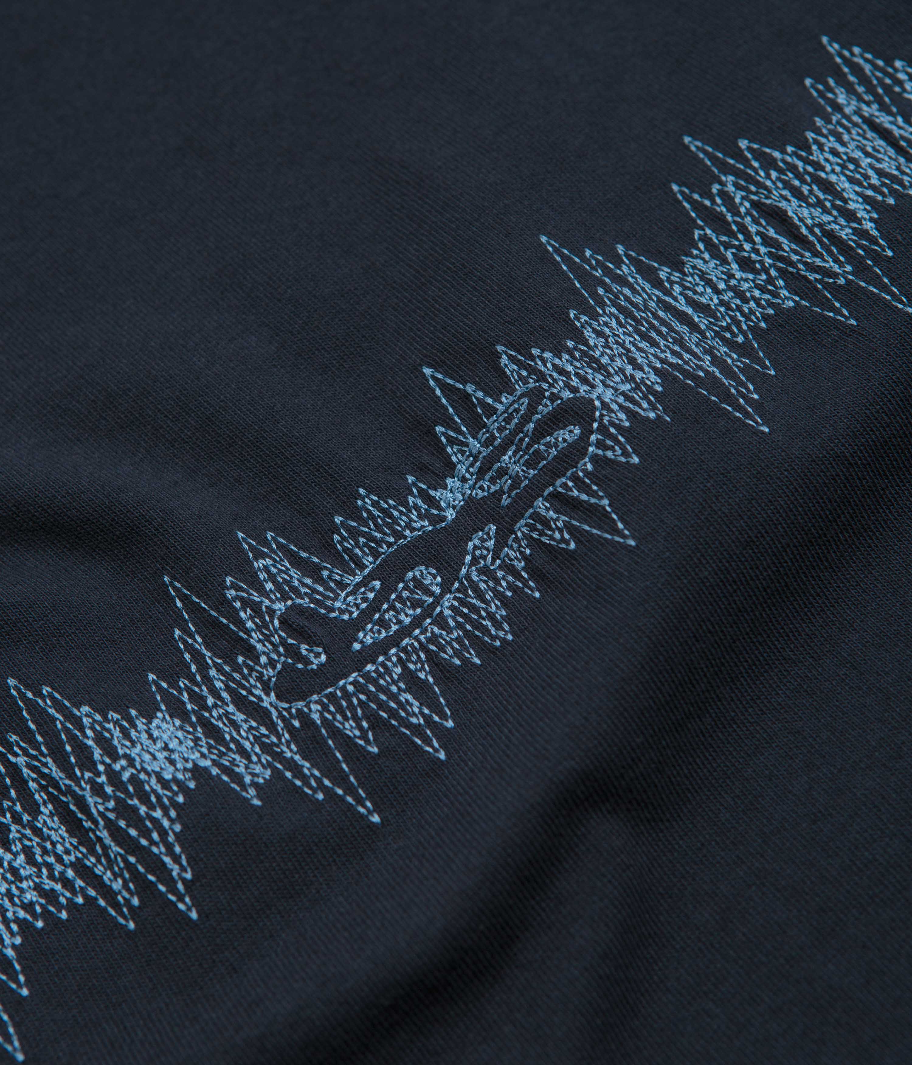 Yardsale Wave T-Shirt - Navy - Image 3